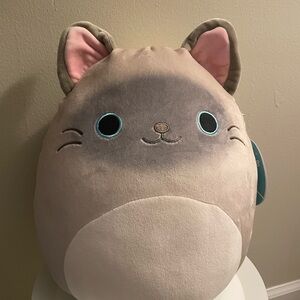 Squishmallows Felton Siamese Cat Plush 12 inch